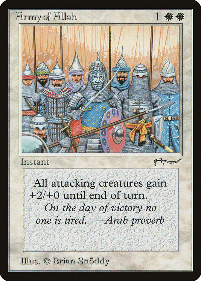 Army of Allah (Light Mana Cost) [Arabian Nights] | Exor Games Dartmouth