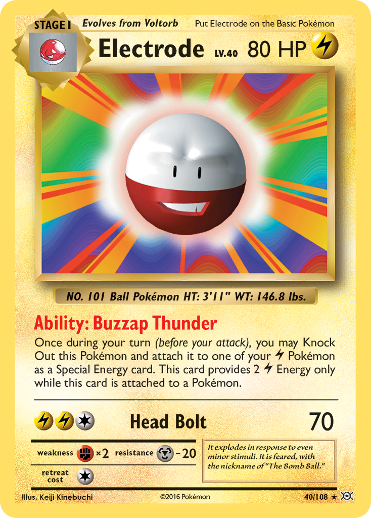Electrode (40/108) [XY: Evolutions] | Exor Games Dartmouth