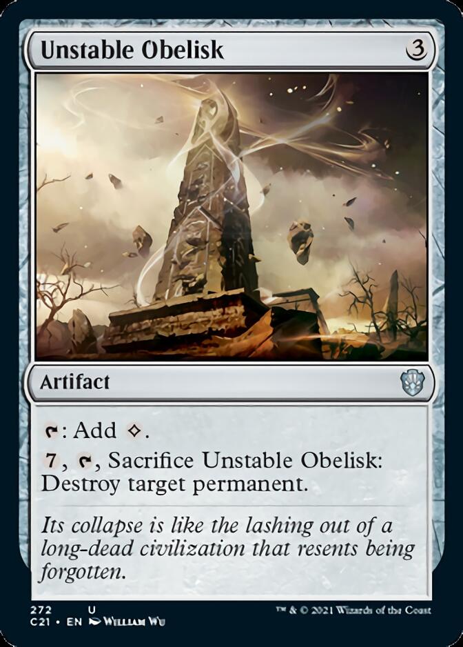 Unstable Obelisk [Commander 2021] | Exor Games Dartmouth