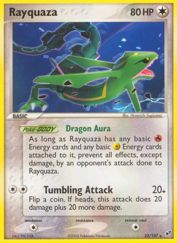 Rayquaza (22/107) (Theme Deck Exclusive) [EX: Deoxys] | Exor Games Dartmouth