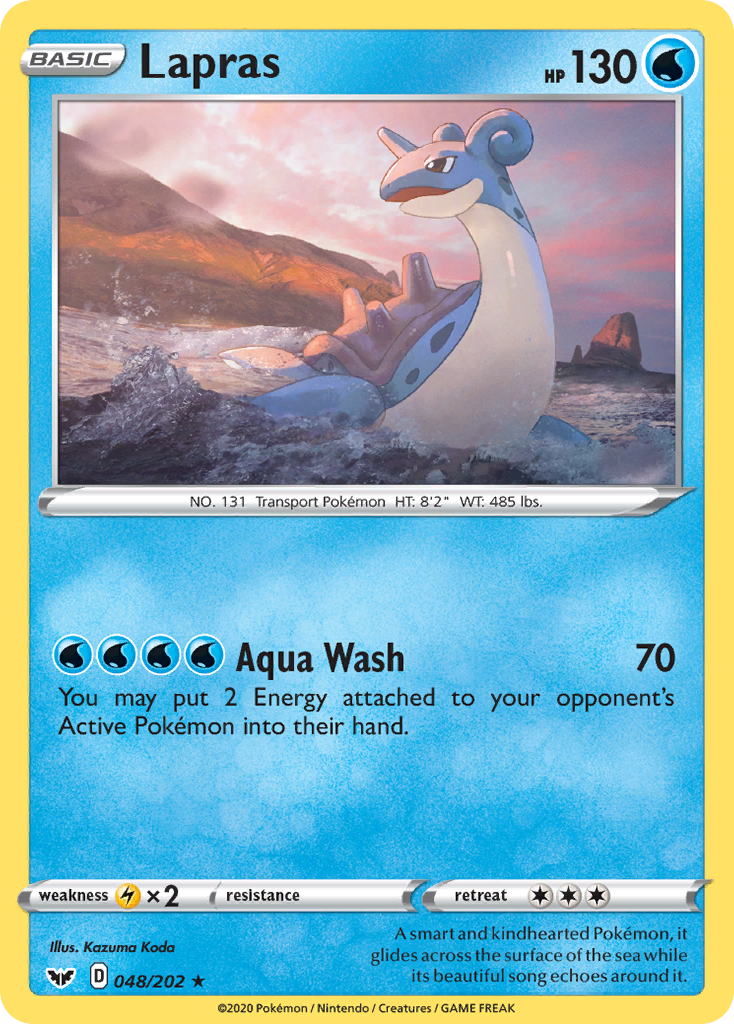 Lapras (048/202) [Sword & Shield: Base Set] | Exor Games Dartmouth