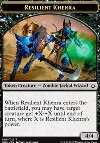 Resilient Khenra // Cat Double-sided Token [Hour of Devastation Tokens] | Exor Games Dartmouth