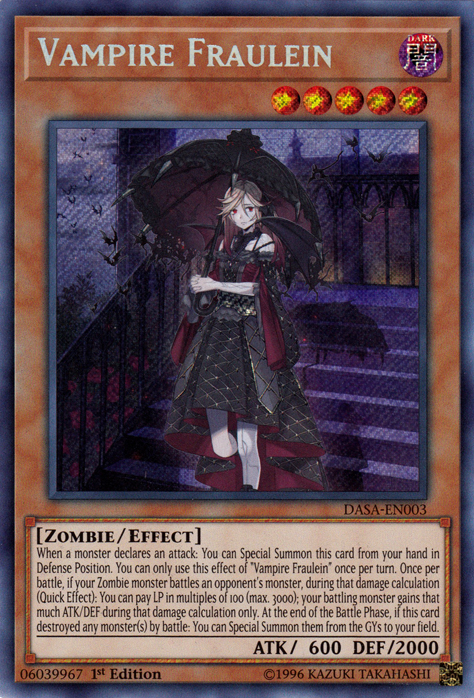 Vampire Fraulein [DASA-EN003] Secret Rare | Exor Games Dartmouth