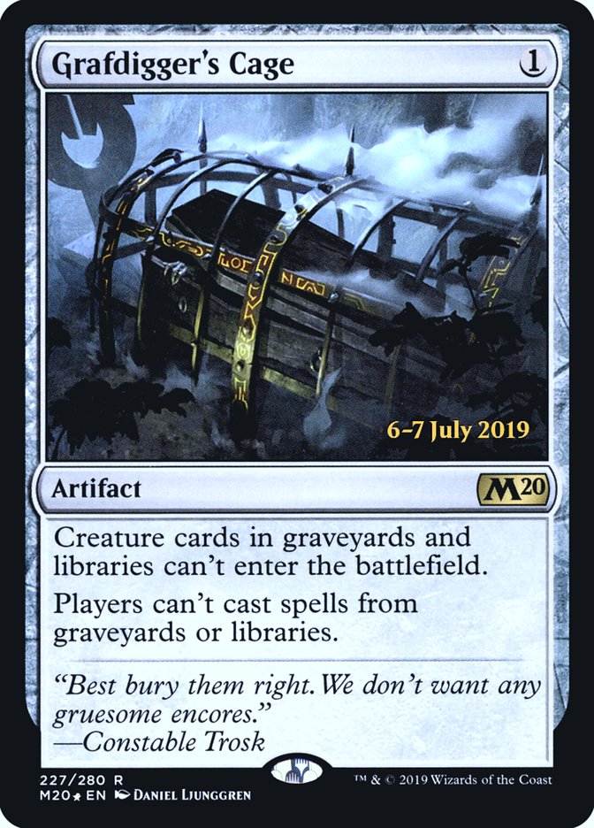 Grafdigger's Cage  [Core Set 2020 Prerelease Promos] | Exor Games Dartmouth