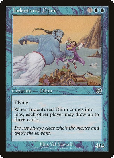 Indentured Djinn [Mercadian Masques] | Exor Games Dartmouth