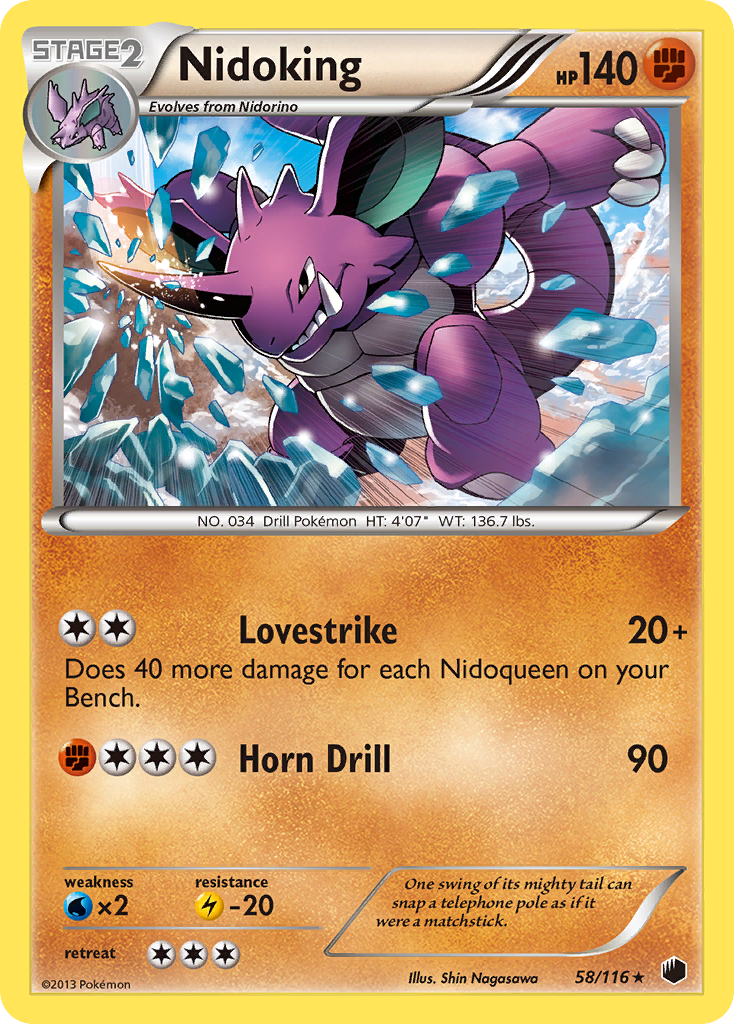 Nidoking (58/116) [Black & White: Plasma Freeze] | Exor Games Dartmouth