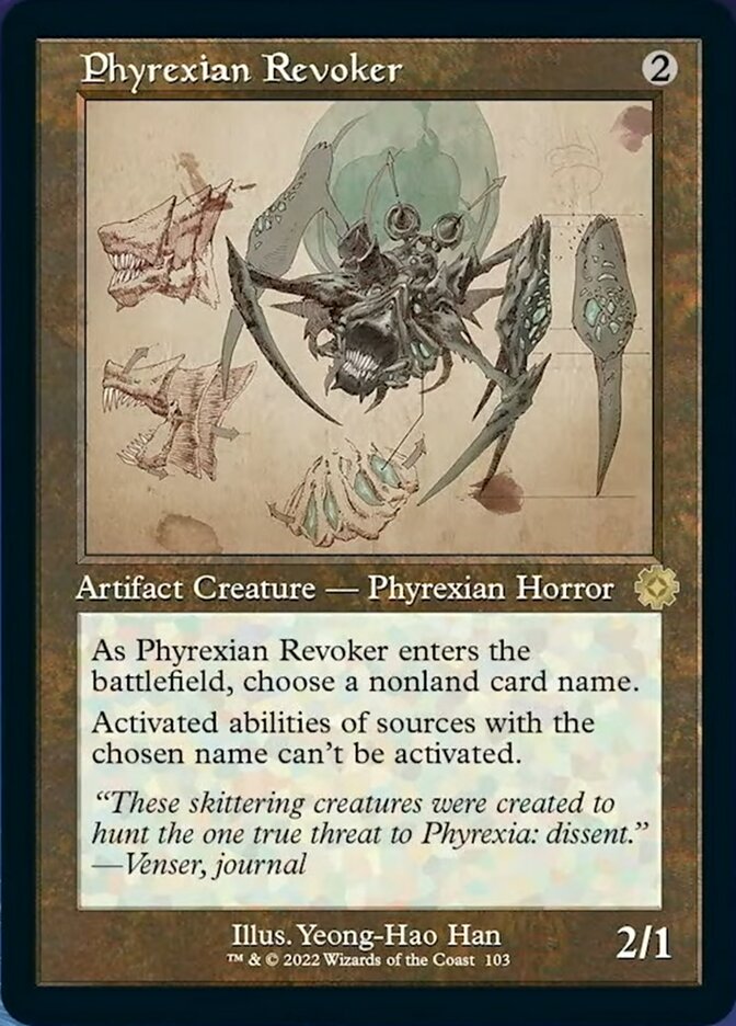 Phyrexian Revoker (Retro Schematic) [The Brothers' War Retro Artifacts] | Exor Games Dartmouth