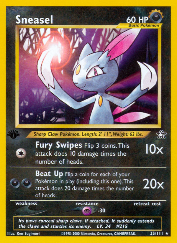 Sneasel (25/111) [Neo Genesis 1st Edition] | Exor Games Dartmouth