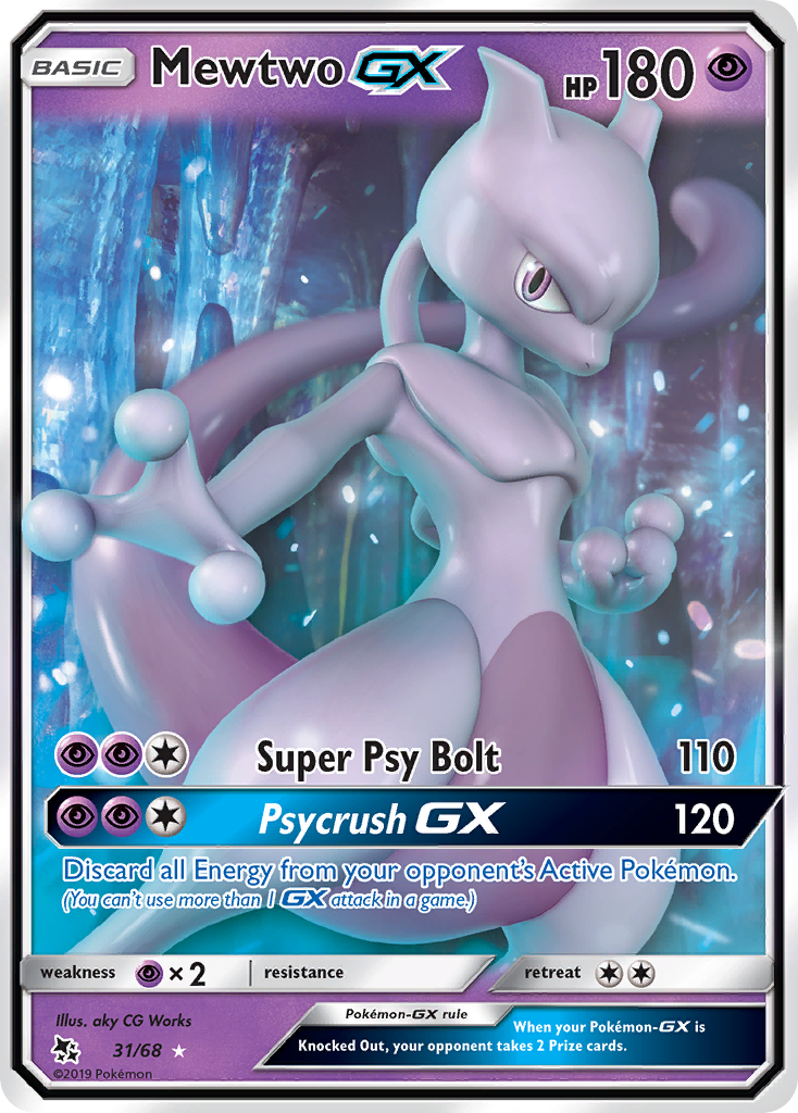 Mewtwo GX (31/68) [Sun & Moon: Hidden Fates] | Exor Games Dartmouth