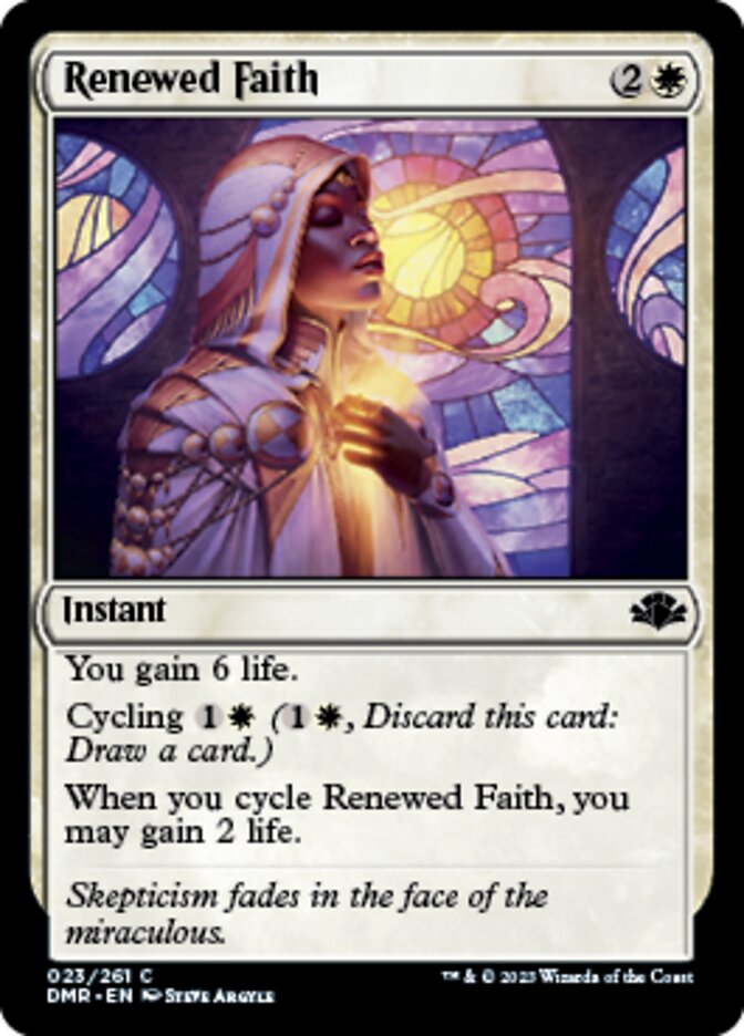 Renewed Faith [Dominaria Remastered] | Exor Games Dartmouth