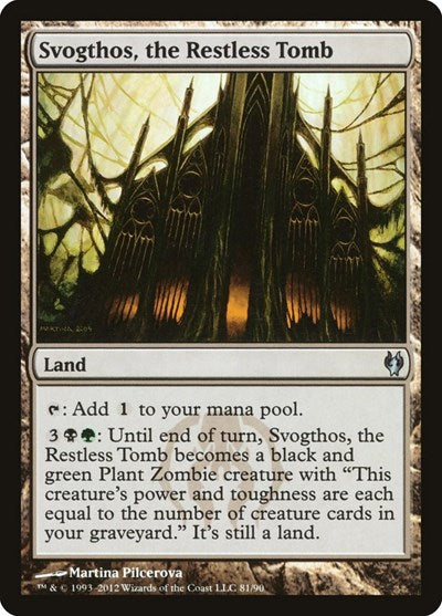 Svogthos, the Restless Tomb [Duel Decks: Izzet vs. Golgari] | Exor Games Dartmouth