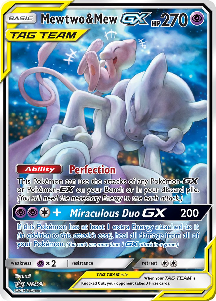 Mewtwo & Mew GX (SM191) [Sun & Moon: Black Star Promos] | Exor Games Dartmouth