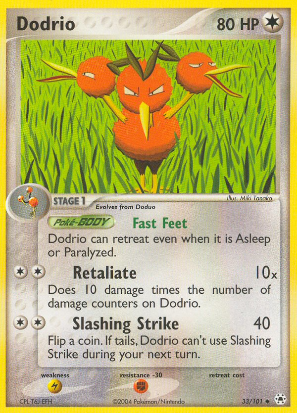 Dodrio (33/101) [EX: Hidden Legends] | Exor Games Dartmouth