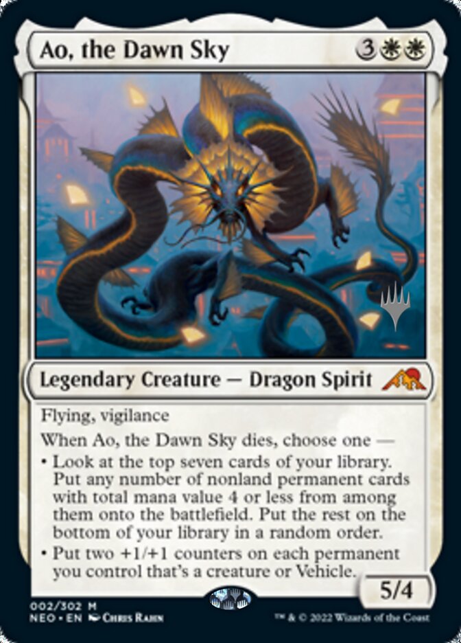 Ao, the Dawn Sky (Promo Pack) [Kamigawa: Neon Dynasty Promos] | Exor Games Dartmouth