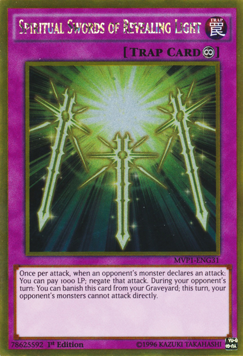Spiritual Swords of Revealing Light [MVP1-ENG31] Gold Rare | Exor Games Dartmouth