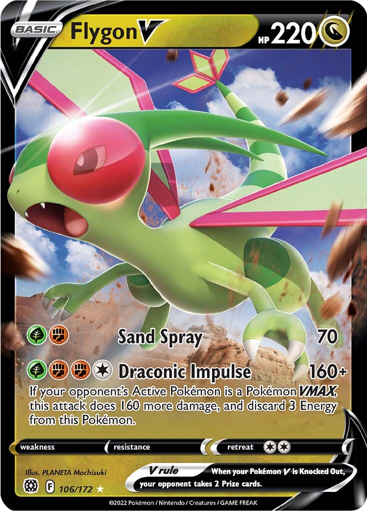 Flygon V (106/172) [Sword & Shield: Brilliant Stars] | Exor Games Dartmouth