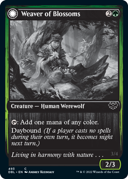 Weaver of Blossoms // Blossom-Clad Werewolf [Innistrad: Double Feature] | Exor Games Dartmouth