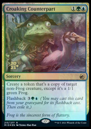 Croaking Counterpart [Innistrad: Midnight Hunt Prerelease Promos] | Exor Games Dartmouth