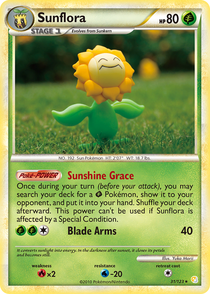 Sunflora (31/123) [HeartGold & SoulSilver: Base Set] | Exor Games Dartmouth