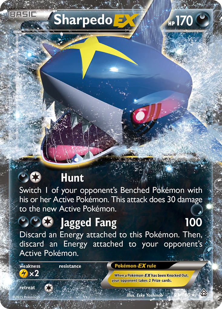 Sharpedo EX (91/160) [XY: Primal Clash] | Exor Games Dartmouth