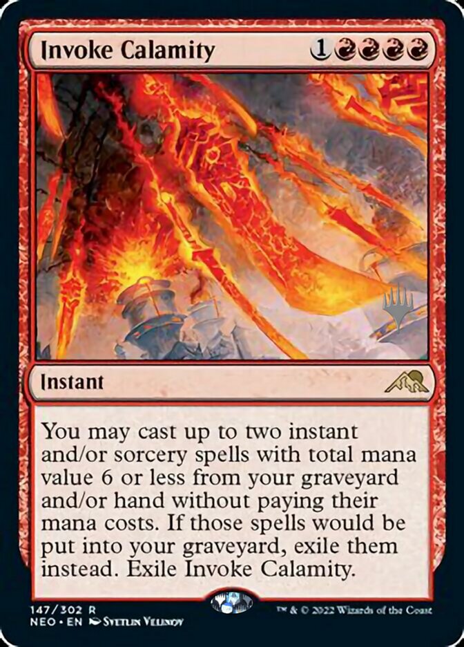 Invoke Calamity (Promo Pack) [Kamigawa: Neon Dynasty Promos] | Exor Games Dartmouth