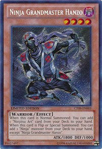 Ninja Grandmaster Hanzo [CT09-EN003] Secret Rare | Exor Games Dartmouth