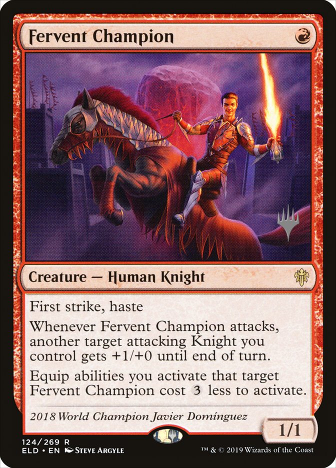 Fervent Champion (Promo Pack) [Throne of Eldraine Promos] | Exor Games Dartmouth