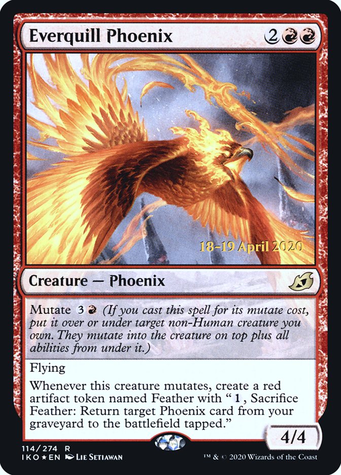 Everquill Phoenix  [Ikoria: Lair of Behemoths Prerelease Promos] | Exor Games Dartmouth