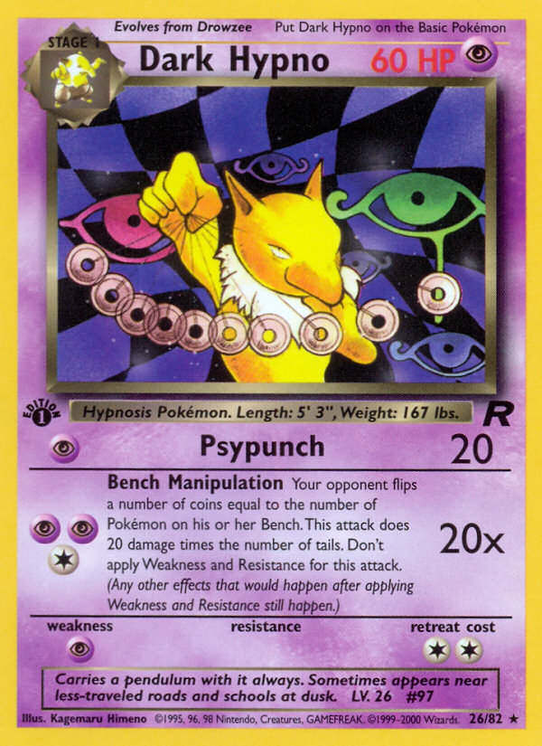 Dark Hypno (26/82) [Team Rocket 1st Edition] | Exor Games Dartmouth
