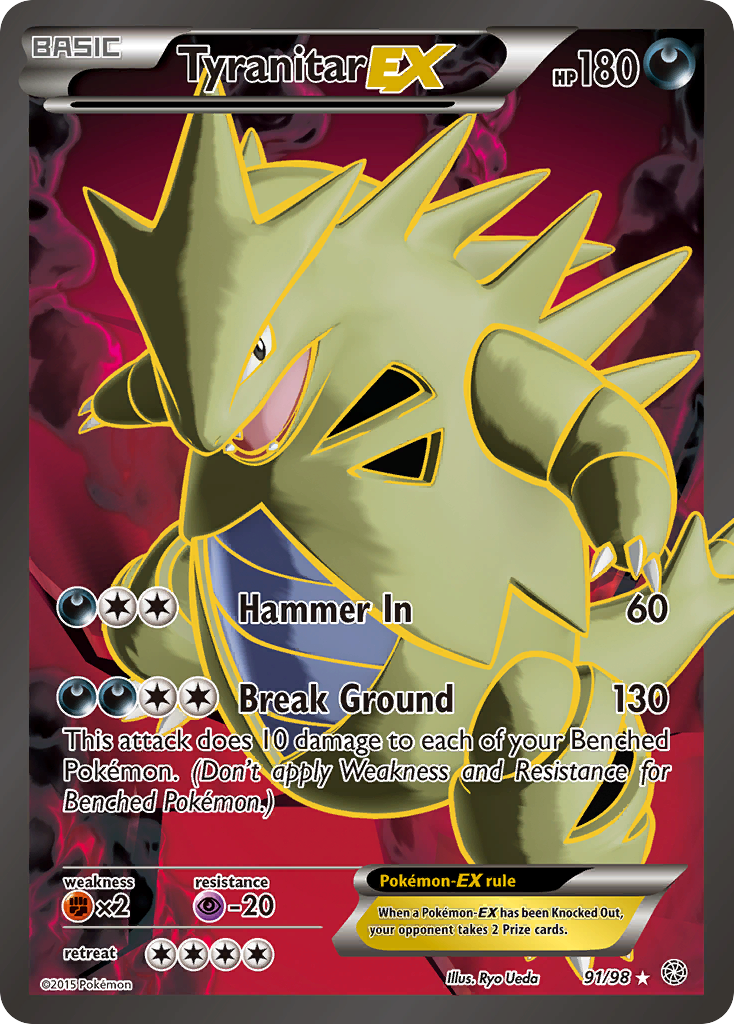 Tyranitar EX (91/98) [XY: Ancient Origins] | Exor Games Dartmouth