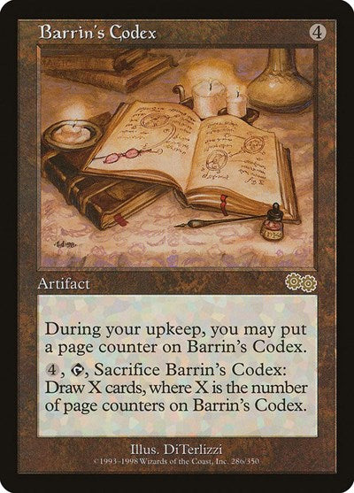 Barrin's Codex [Urza's Saga] | Exor Games Dartmouth