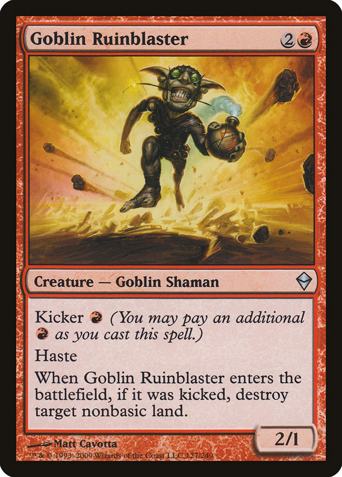 Goblin Ruinblaster [Zendikar] | Exor Games Dartmouth