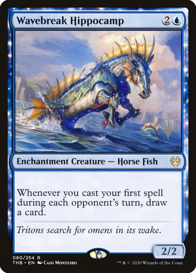 Wavebreak Hippocamp (Promo Pack) [Theros Beyond Death Promos] | Exor Games Dartmouth