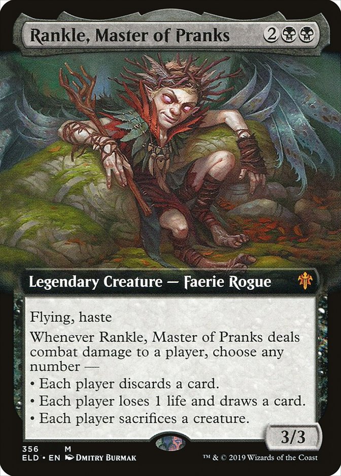 Rankle, Master of Pranks (Extended Art) [Throne of Eldraine] | Exor Games Dartmouth