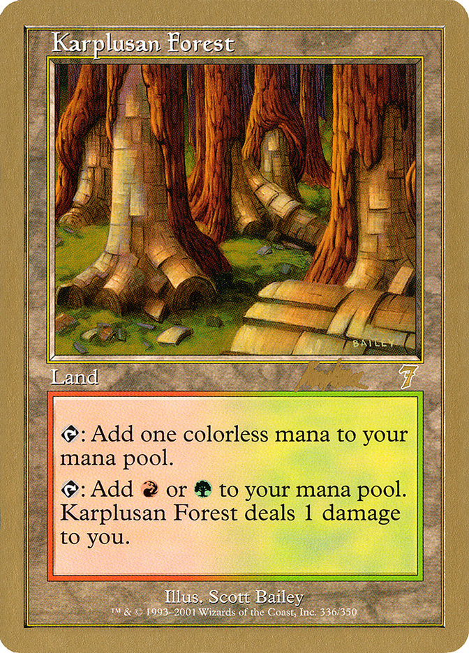 Karplusan Forest (Brian Kibler) [World Championship Decks 2002] | Exor Games Dartmouth