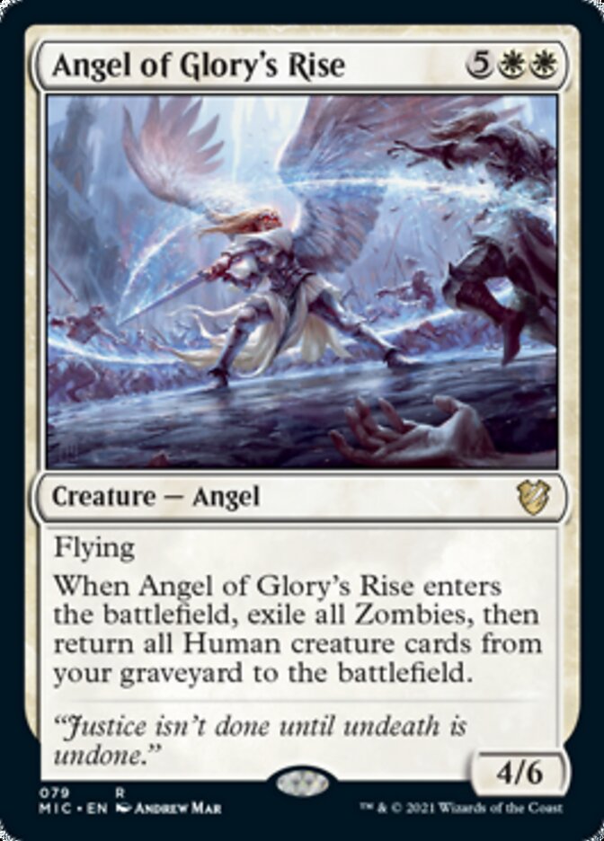 Angel of Glory's Rise [Innistrad: Midnight Hunt Commander] | Exor Games Dartmouth