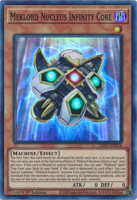 Meklord Nucleus Infinity Core [LED7-EN018] Super Rare | Exor Games Dartmouth