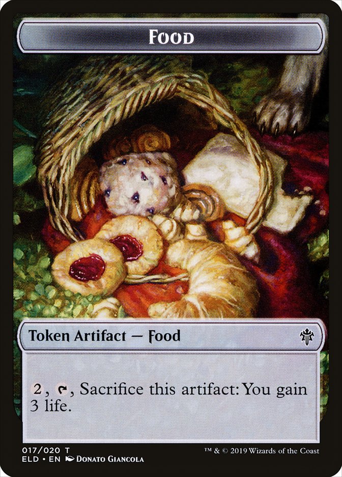 Food (017/020) [Throne of Eldraine Tokens] | Exor Games Dartmouth