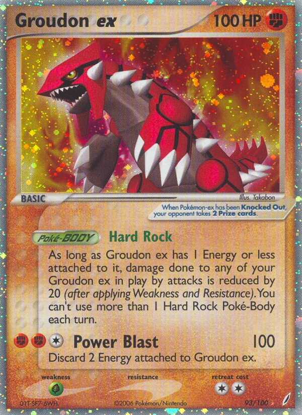 Groudon ex (93/100) [EX: Crystal Guardians] | Exor Games Dartmouth