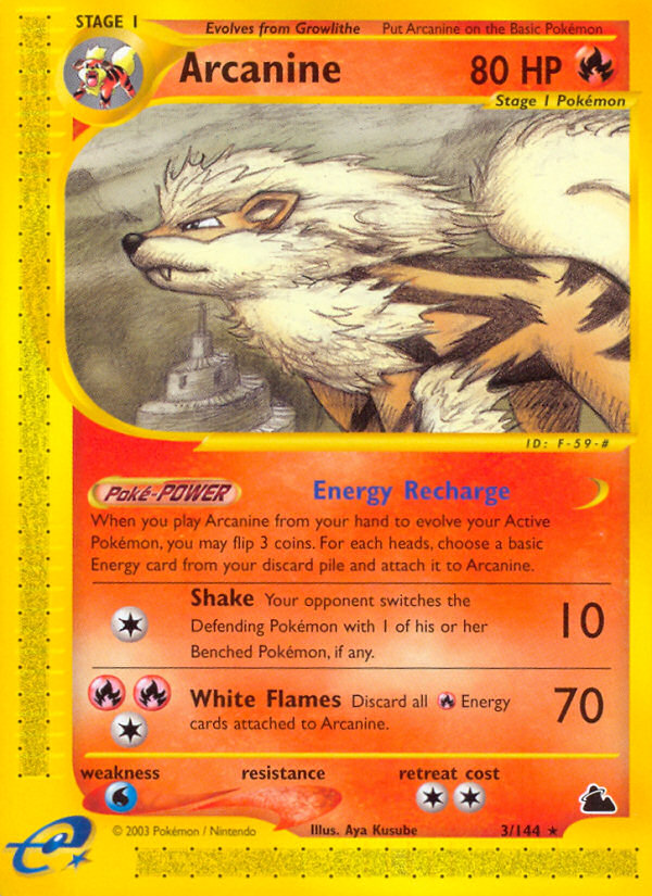 Arcanine (3/144) [Skyridge] | Exor Games Dartmouth