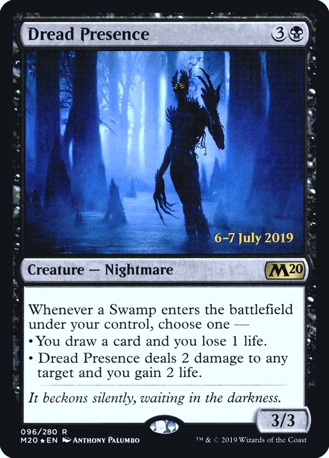 Dread Presence  [Core Set 2020 Prerelease Promos] | Exor Games Dartmouth