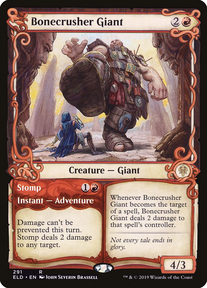 Bonecrusher Giant // Stomp (Showcase) [Throne of Eldraine] | Exor Games Dartmouth