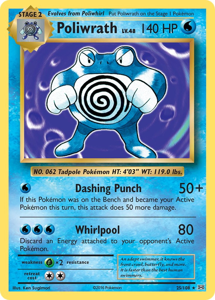 Poliwrath (25/108) (Theme Deck Exclusive) [XY: Evolutions] | Exor Games Dartmouth