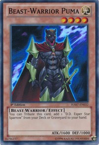 Beast-Warrior Puma [HA07-EN032] Super Rare | Exor Games Dartmouth