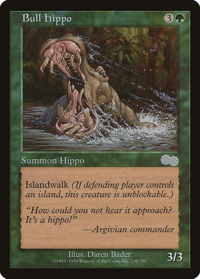 Bull Hippo [Urza's Saga] | Exor Games Dartmouth