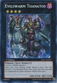 Evilswarm Thanatos [HA07-EN063] Secret Rare | Exor Games Dartmouth