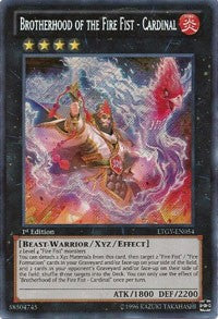 Brotherhood of the Fire Fist - Cardinal [LTGY-EN054] Secret Rare | Exor Games Dartmouth