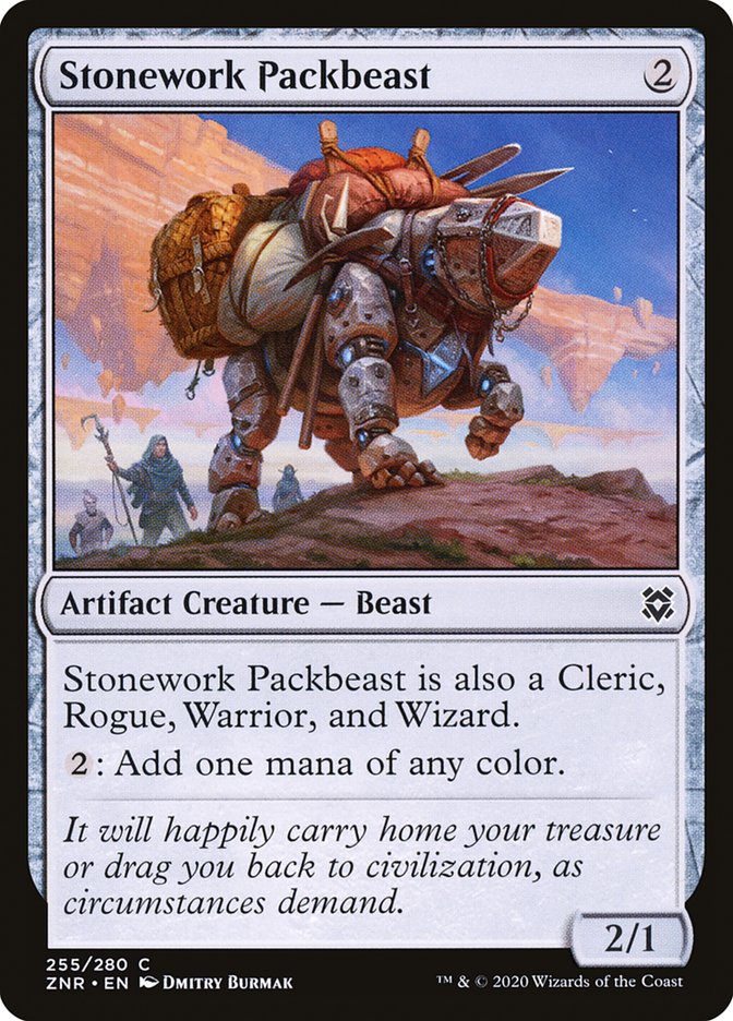 Stonework Packbeast [Zendikar Rising] | Exor Games Dartmouth