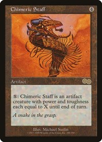 Chimeric Staff [Urza's Saga] | Exor Games Dartmouth