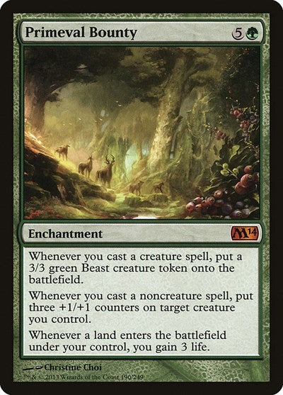 Primeval Bounty [Magic 2014] | Exor Games Dartmouth